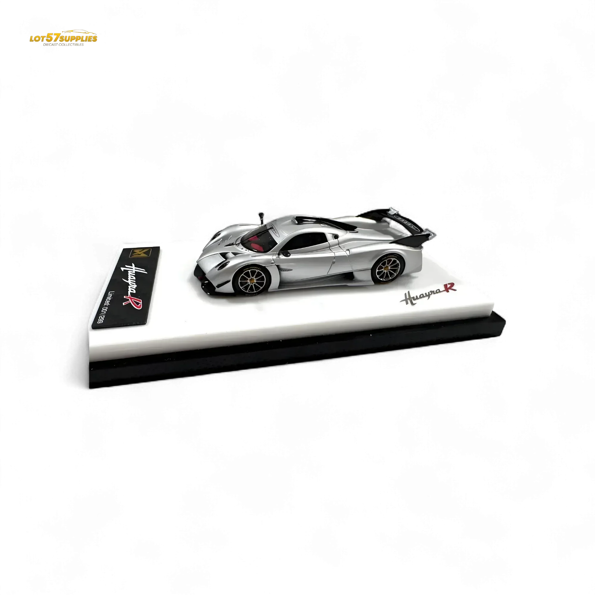 DMY Pagani Huayra R - Matte Silver 1/64 - ToylandEU