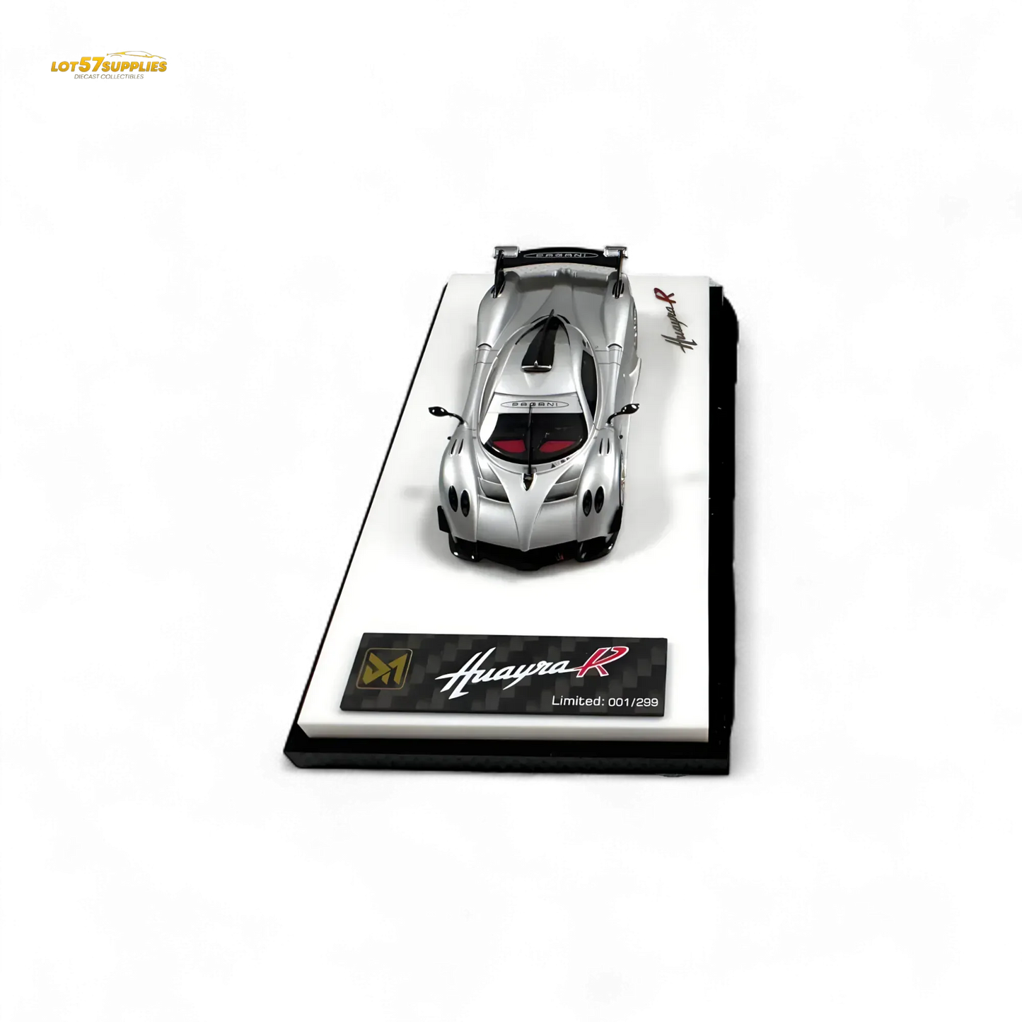 DMY Pagani Huayra R - Matte Silver 1/64 - ToylandEU
