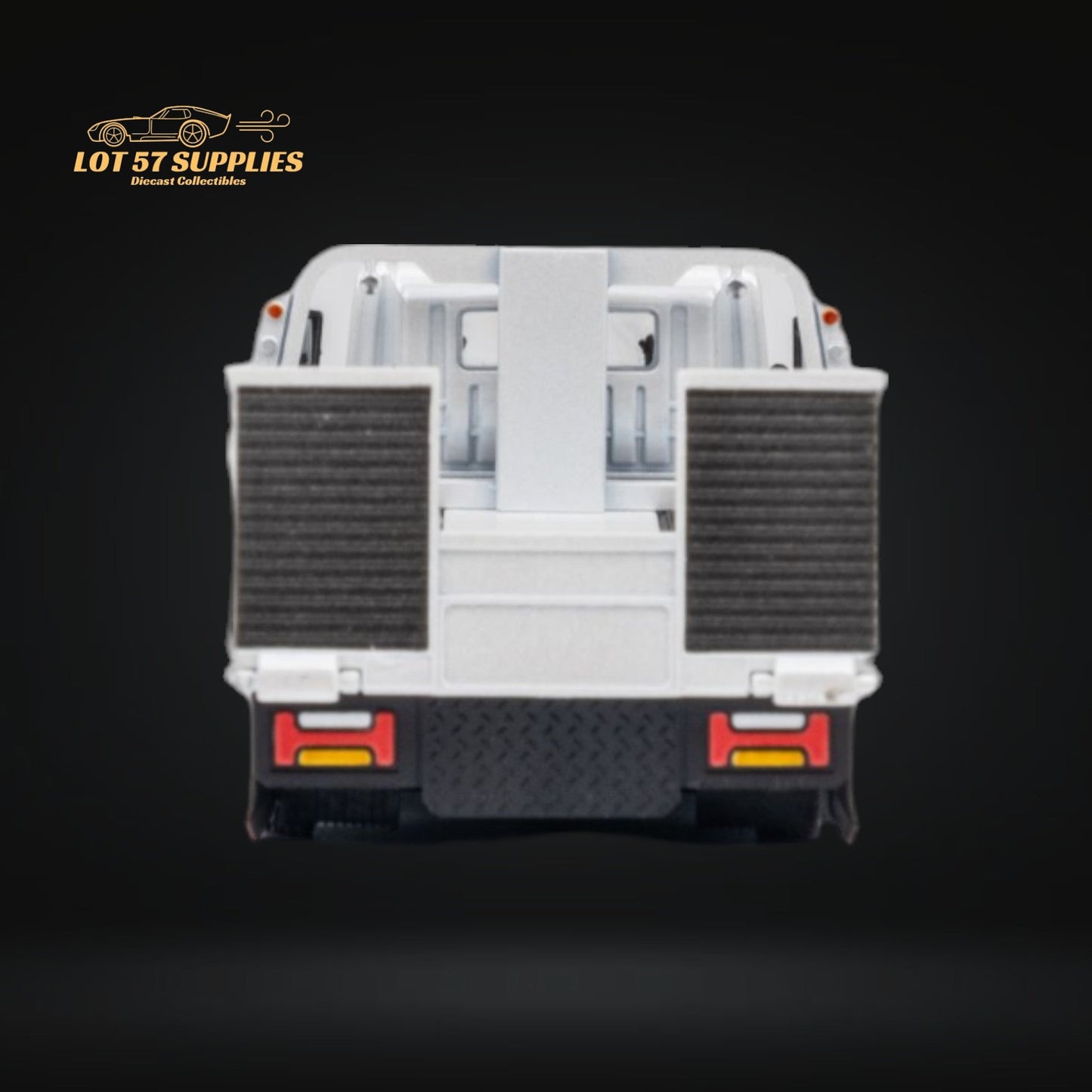 Diecast Hino 300 Diecast Flatbed Truck With Functional Bed White