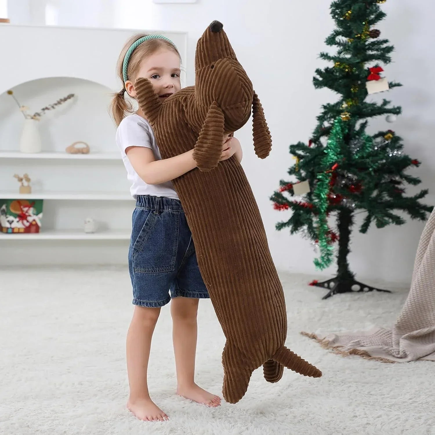 Dachshund Plush Body Pillow Toy Soft And Cuddly For Kids - ToylandEU