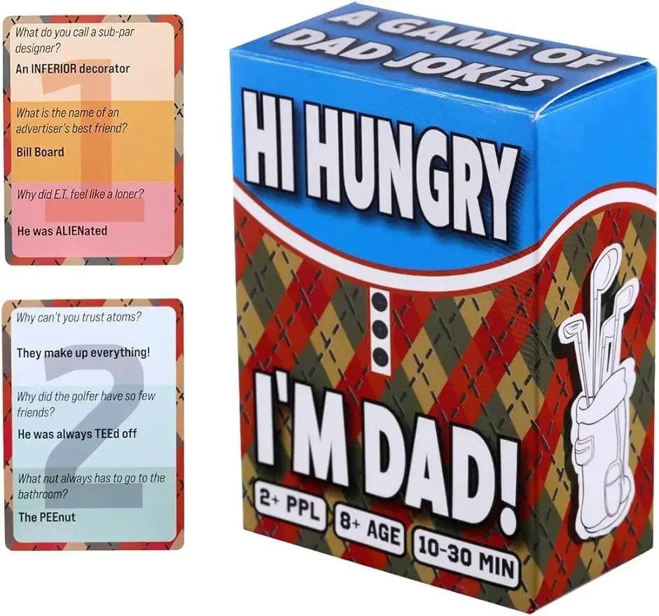 Dad Jokes Galore: HI Hungry… I'm DAD Card Game for Family Fun, Perfect Gift for Fathers with 594 Hilarious Jokes - ToylandEU