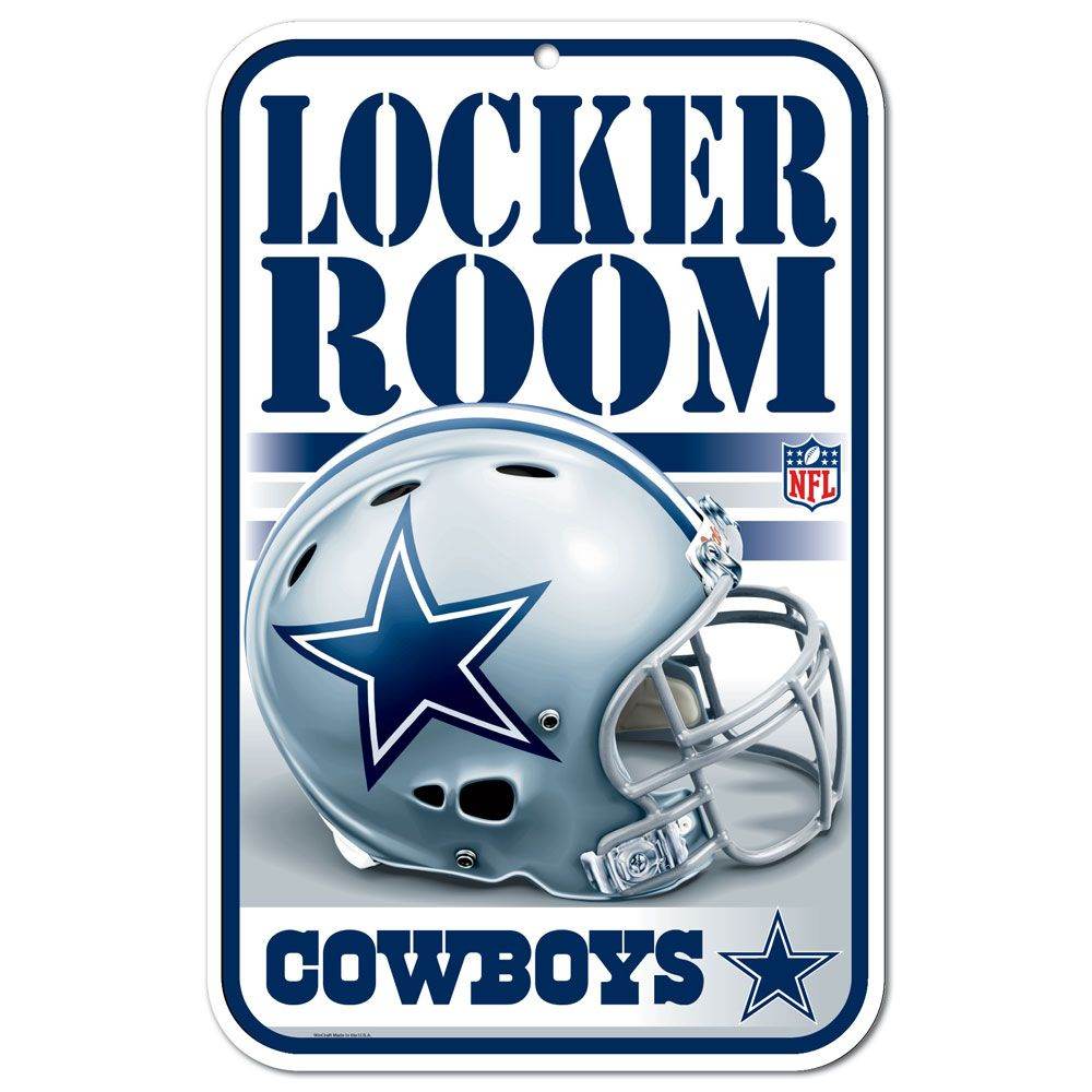 Dallas Cowboys 11x17 Plastic Locker Room Sign Display - ToylandEU