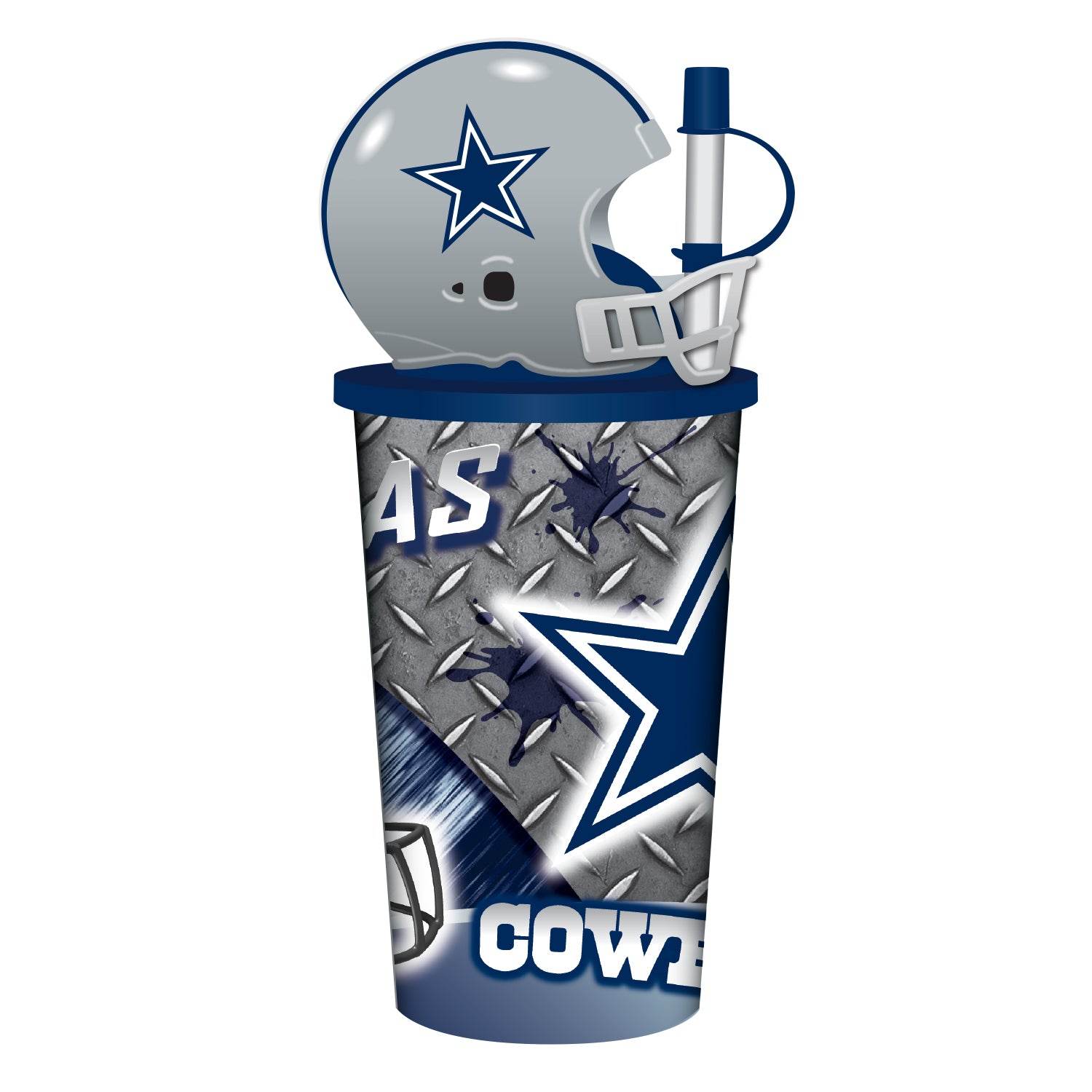 Dallas Cowboys 32 Ounce Helmet Cup With Straw And Loose Lid - ToylandEU
