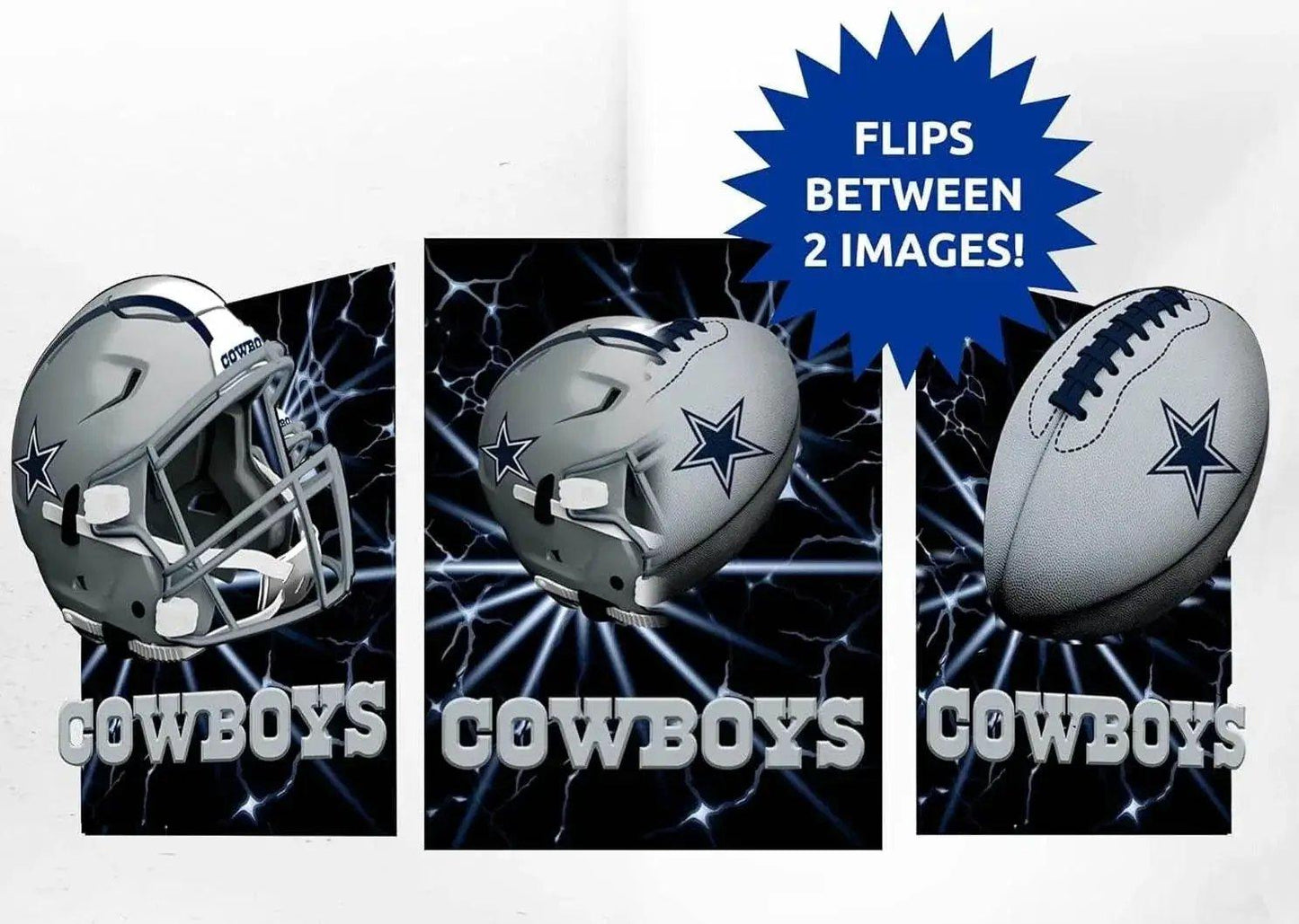  Dallas Cowboys 3D Art Print 12x16 Lenticular Lightning Flip -  ToylandEU™