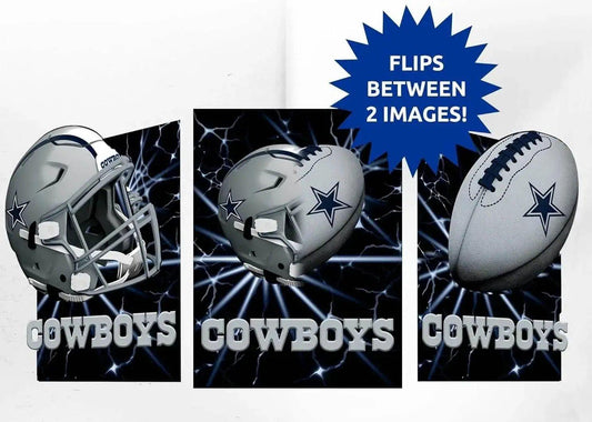  Dallas Cowboys 3D Art Print 12x16 Lenticular Lightning Flip -  ToylandEU™