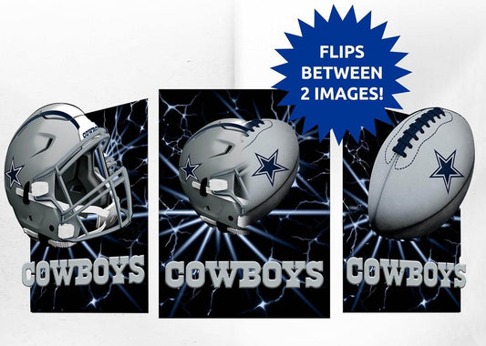 Dallas Cowboys 3D Art Print 12x16 Lenticular Lightning Flip - ToylandEU