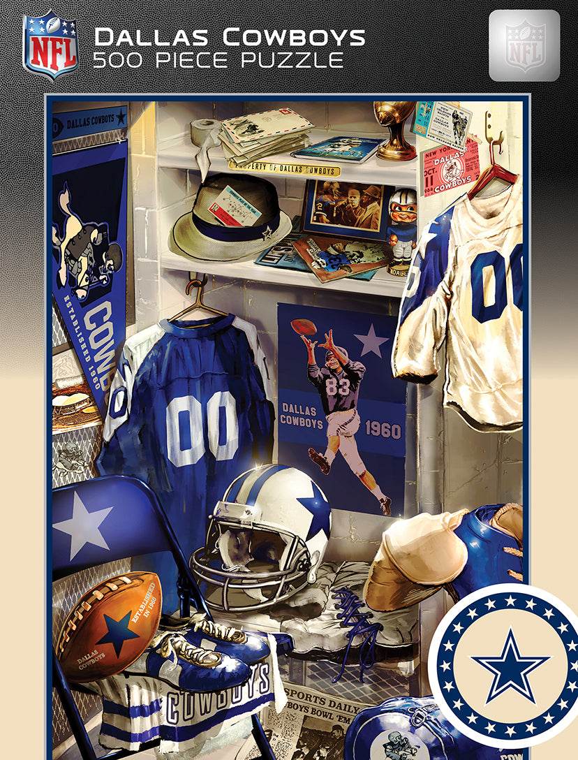 Dallas Cowboys 500 Piece Locker Room Puzzle Memorabilia - ToylandEU