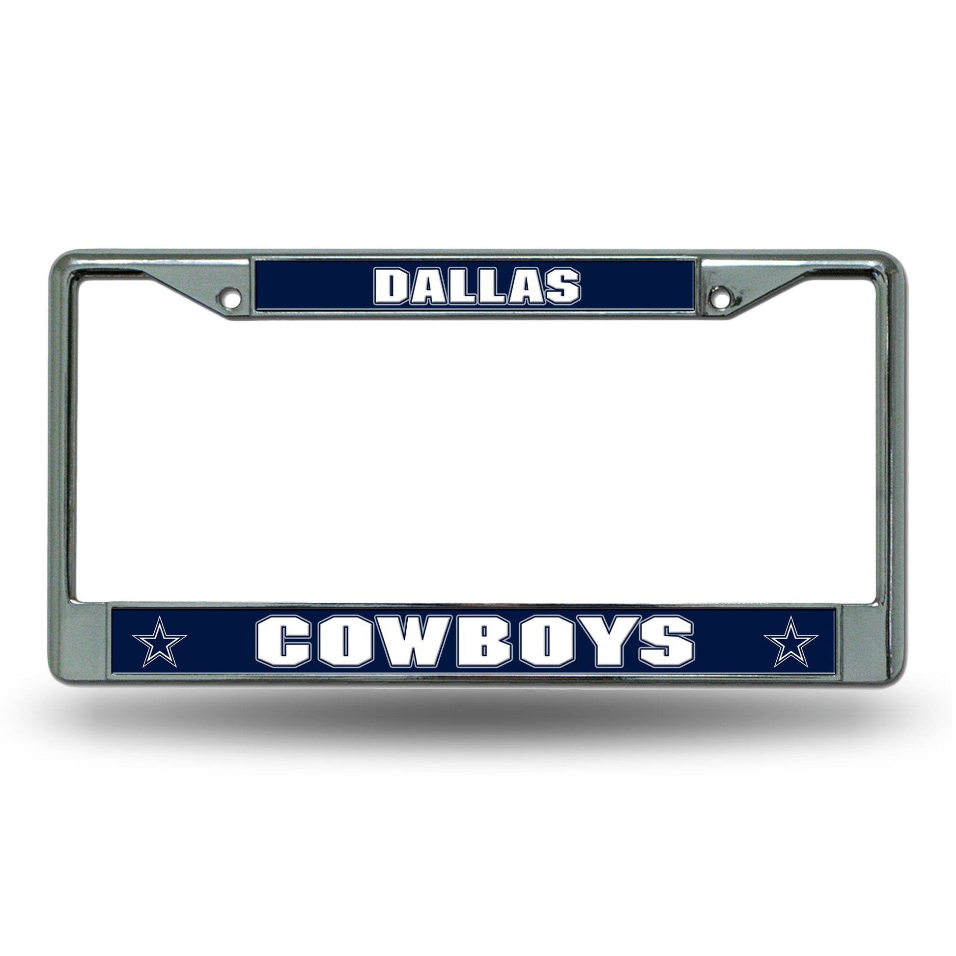 Dallas Cowboys Chrome License Plate Frame Printed Insert - ToylandEU