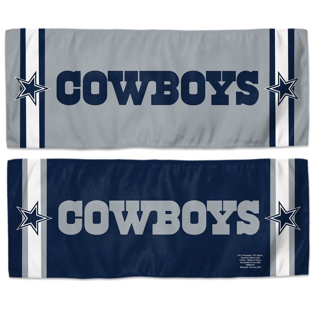 Dallas Cowboys Cooling Towel 12x30 Performance Polyester - ToylandEU