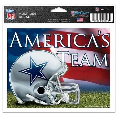 Dallas Cowboys Decal 5x6 Multi Use Color Americas Team - ToylandEU
