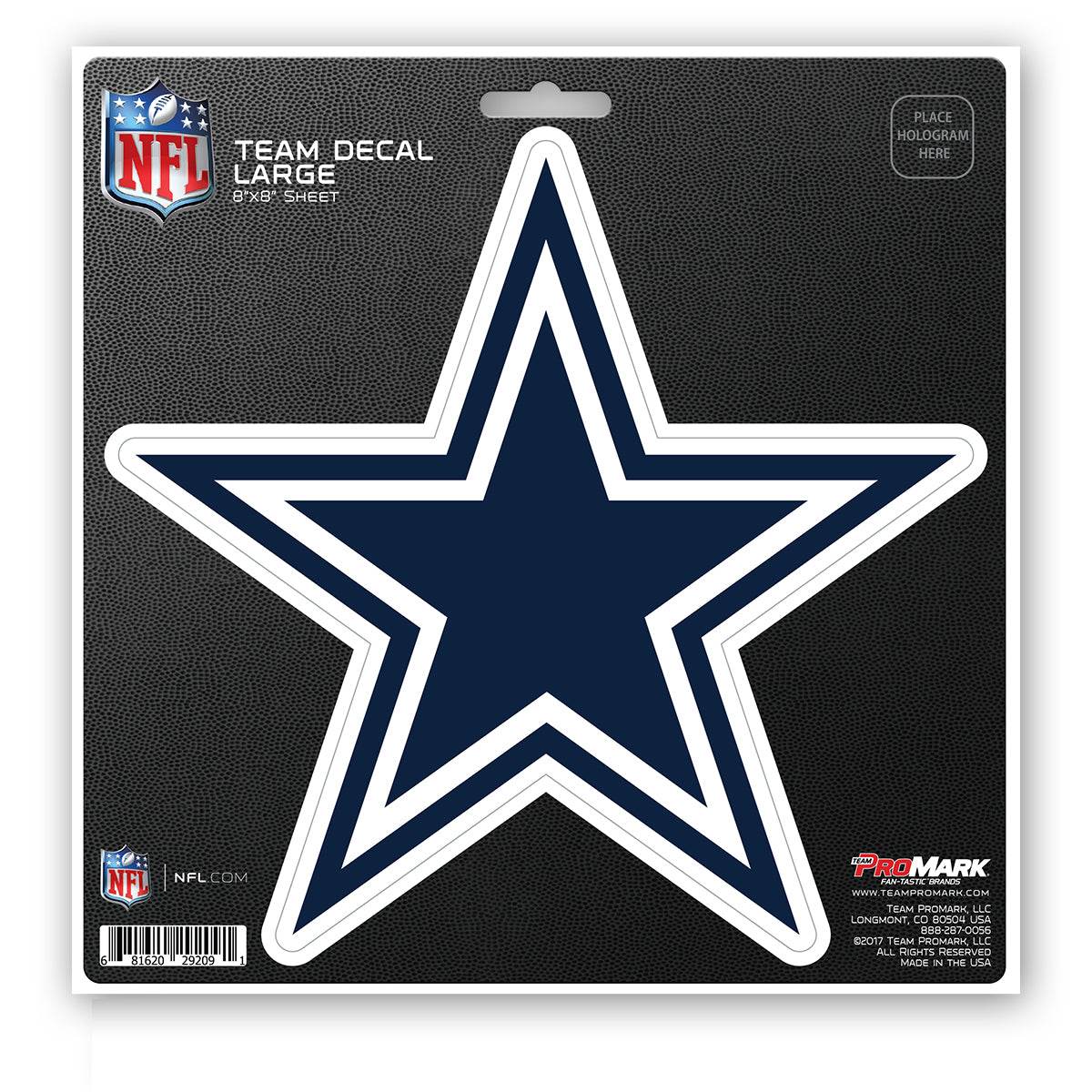 Dallas Cowboys Die Cut Vinyl Decal 8x8 UV Protected - ToylandEU