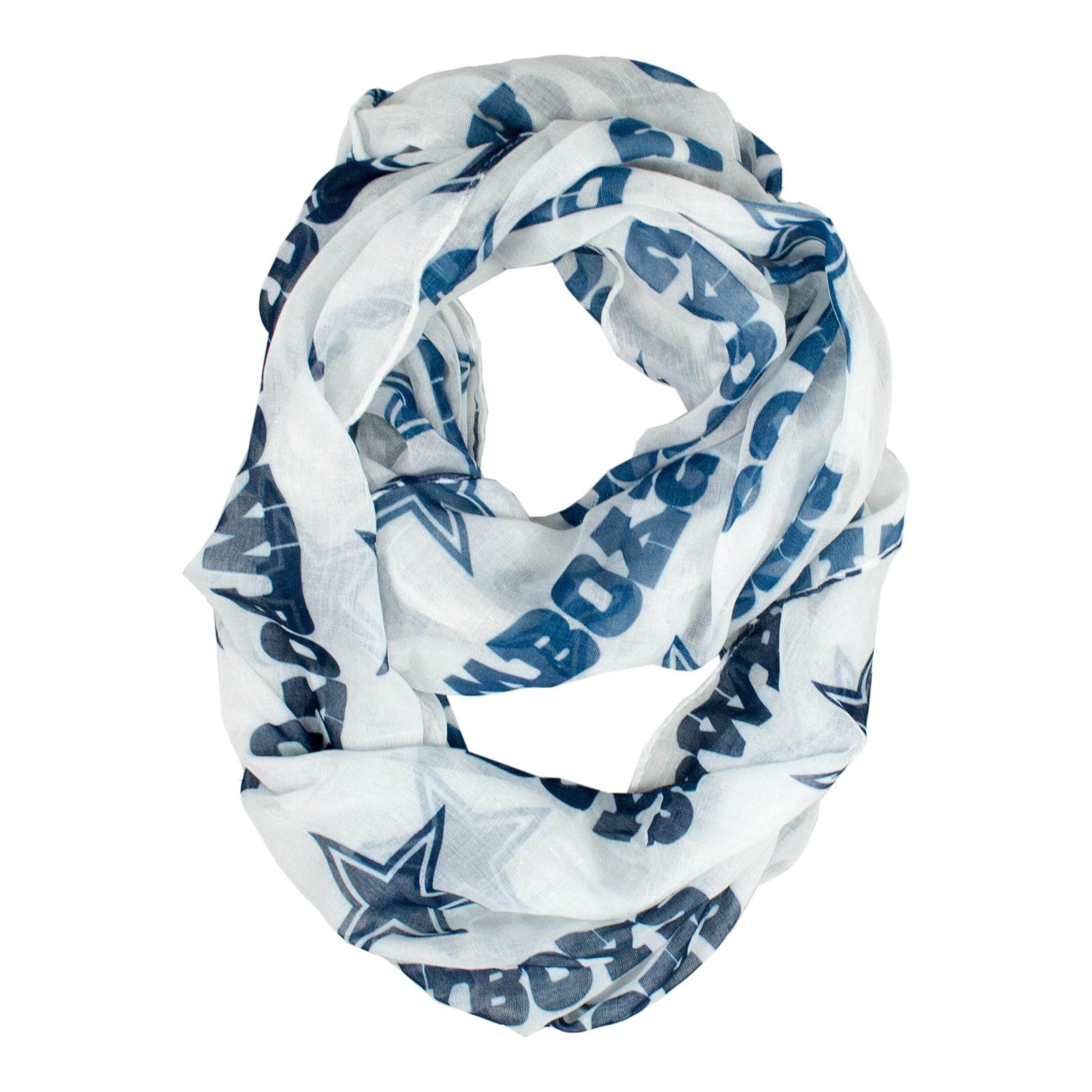 Dallas Cowboys Infinity Scarf Team Logo Lightweight Wrap - ToylandEU