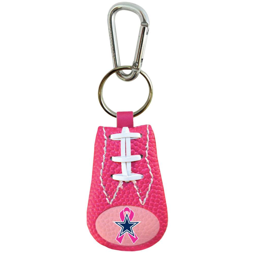 Dallas Cowboys Keychain Breast Cancer Ribbon Pink Football - ToylandEU
