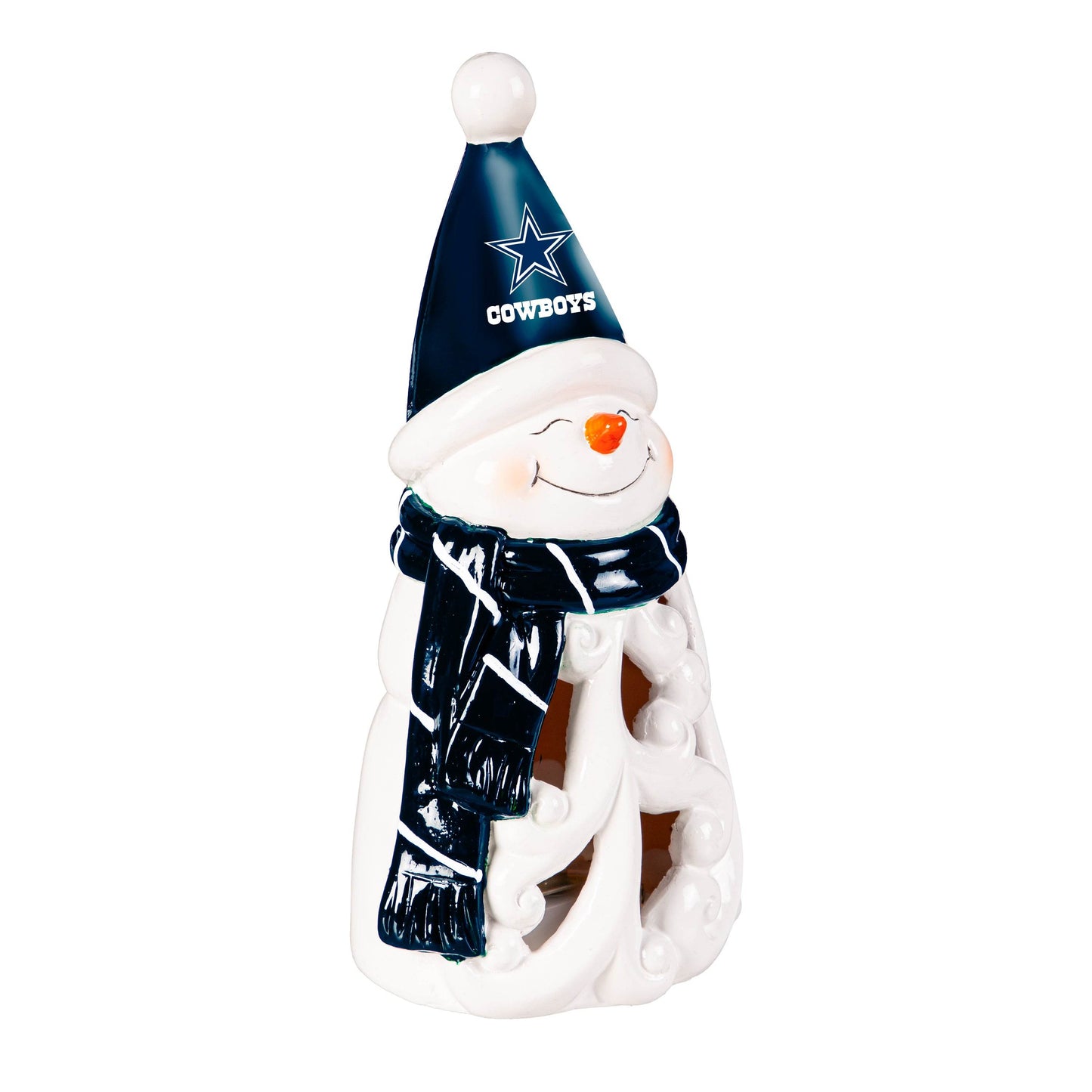 Dallas Cowboys LED Snowman Statue 8 Inch Christmas Decor - ToylandEU
