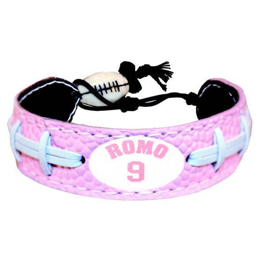 Dallas Cowboys Leather Bracelet Pink Jersey Tony Romo Design - ToylandEU