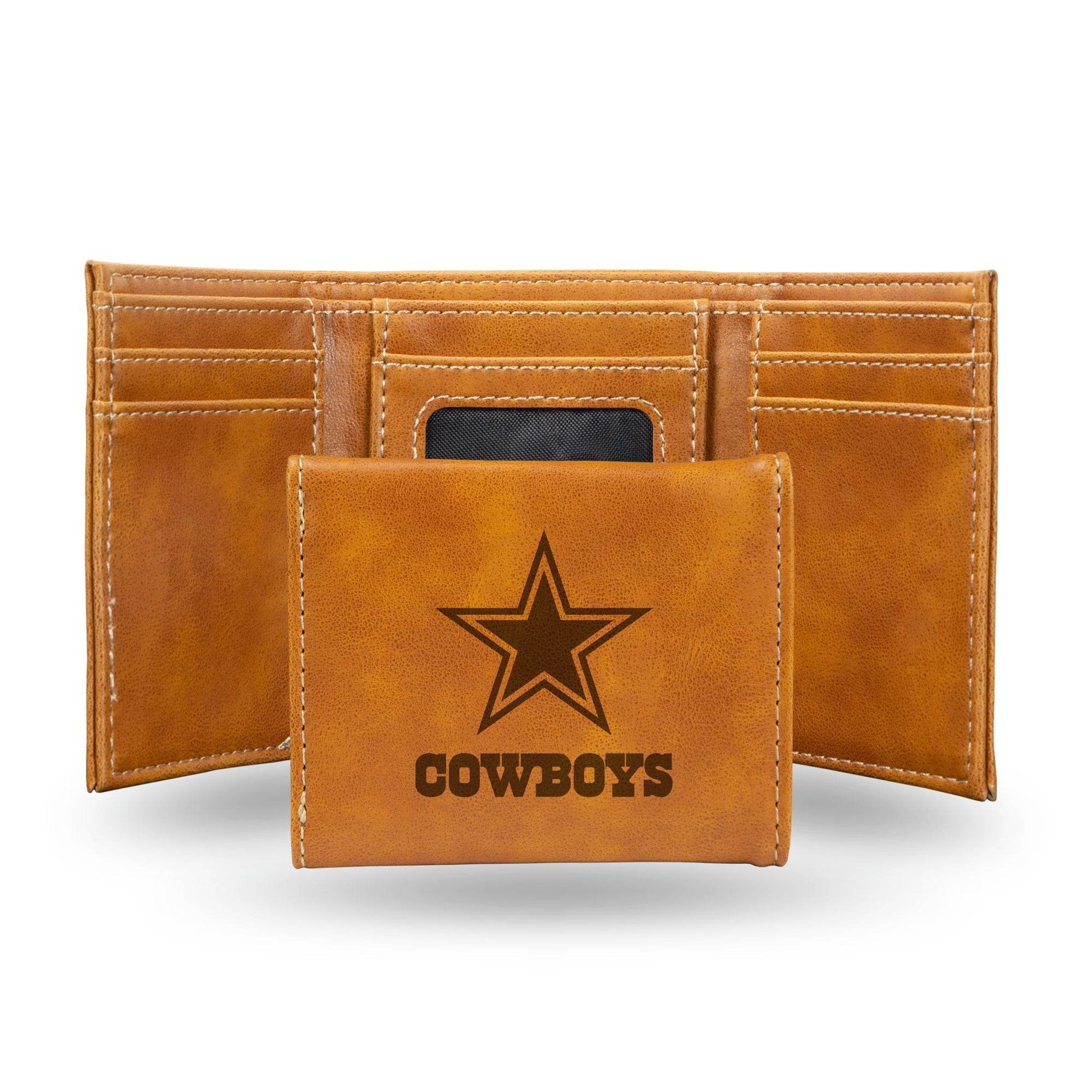 Dallas Cowboys Leather Wallet Trifold Laser Engraved - ToylandEU