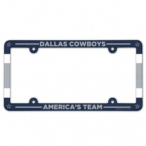 Dallas Cowboys License Plate Frame Plastic Full Color Style - ToylandEU