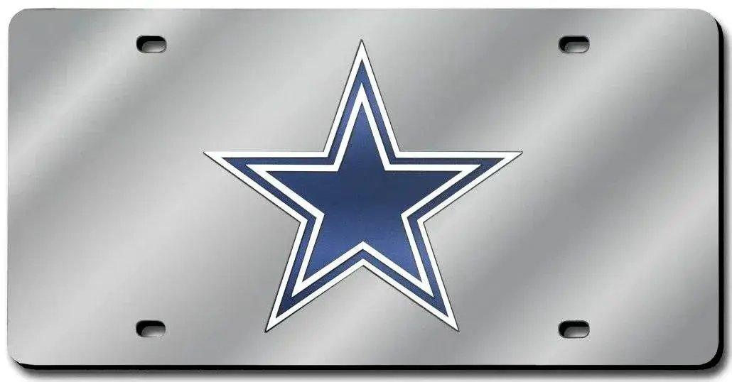  Dallas Cowboys License Plate Laser Cut Silver -  ToylandEU™