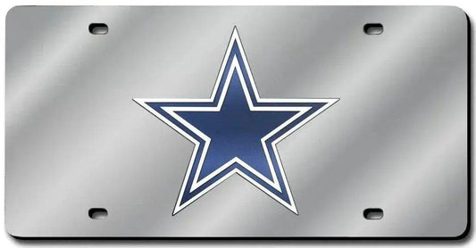  Dallas Cowboys License Plate Laser Cut Silver -  ToylandEU™