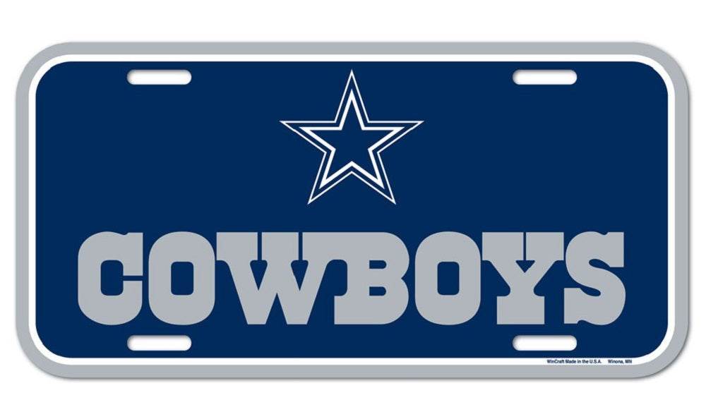 Dallas Cowboys License Plate Plastic - ToylandEU