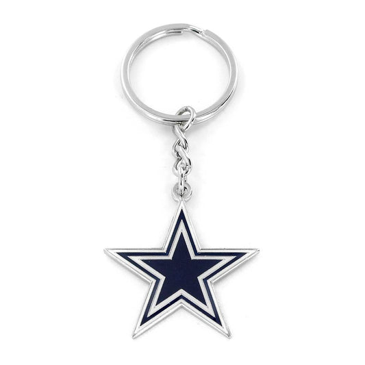 Dallas Cowboys Logo Keychain Durable Metal Team Symbol - ToylandEU