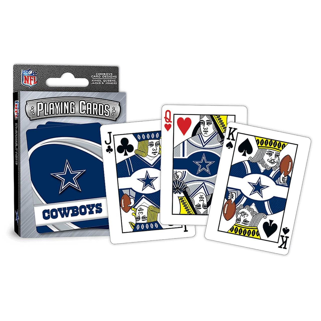 Dallas Cowboys Logo Playing Cards 52 Card Deck With Jokers - ToylandEU