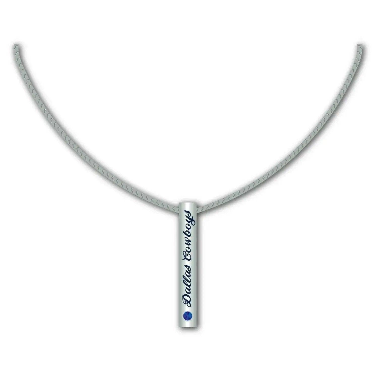  Dallas Cowboys Necklace Silver Bar Pendant Jewelry Gift -  ToylandEU™