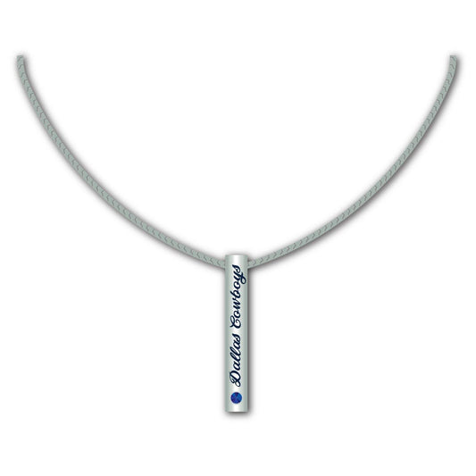 Dallas Cowboys Necklace Silver Bar Pendant Jewelry Gift - ToylandEU