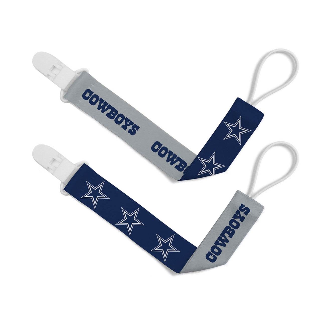 Dallas Cowboys Pacifier Clips 2 Pack With Team Logo - ToylandEU