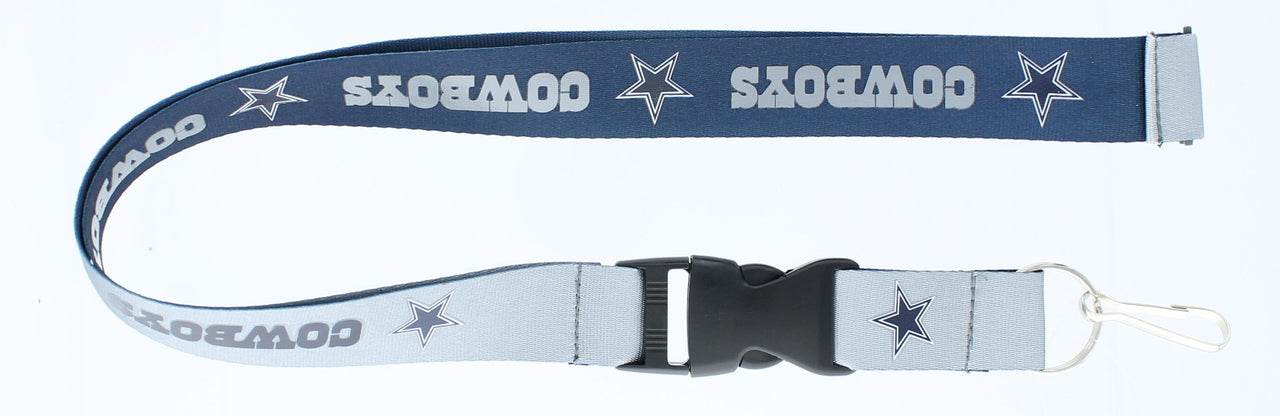Dallas Cowboys Reversible Nylon Lanyard Detachable Key Ring - ToylandEU