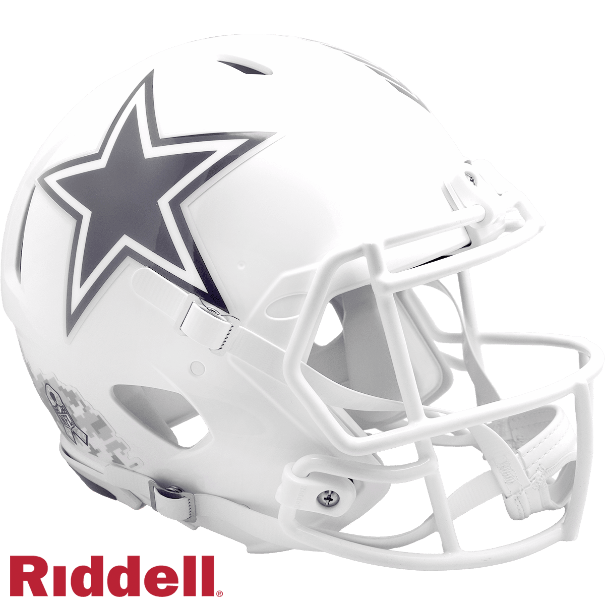 Dallas Cowboys Riddell Authentic Salute To Service Helmet - ToylandEU