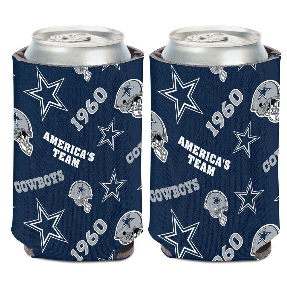 Dallas Cowboys Scatterprint Can Cooler 12 Oz Wraparound Foam - ToylandEU