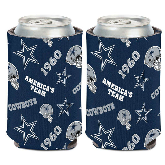 Dallas Cowboys Scatterprint Can Cooler 12 Oz Wraparound Foam - ToylandEU