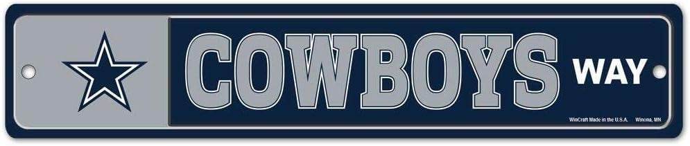 Dallas Cowboys Street Sign Durable Plastic Wall Decor - ToylandEU