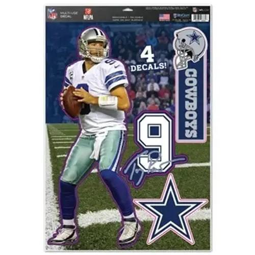  Dallas Cowboys Tony Romo Decal Multi Use Cling Official -  ToylandEU™