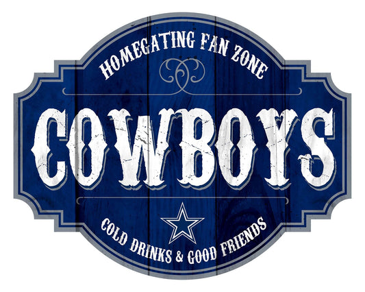 Dallas Cowboys Wood Sign 12 Inch Homegating Tavern Plaque - ToylandEU