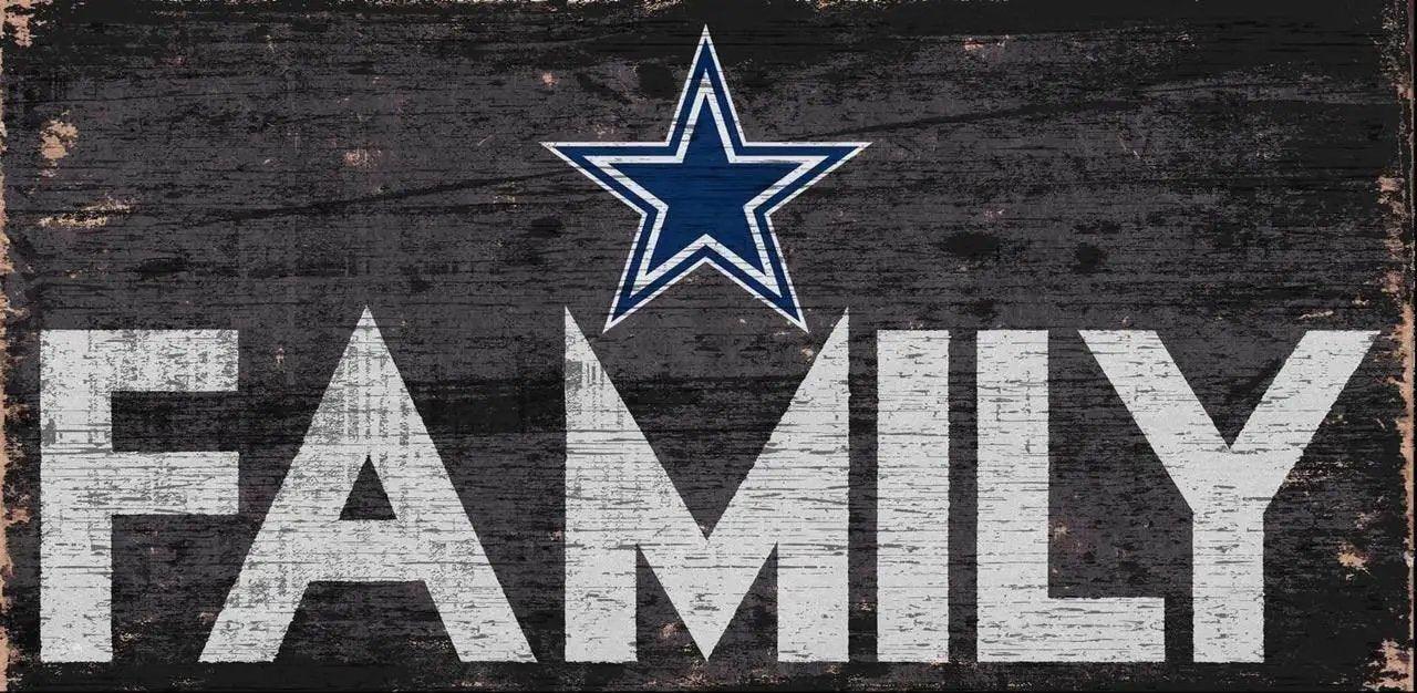  Dallas Cowboys Wood Sign Family Design 12 By 6 Inches -  ToylandEU™