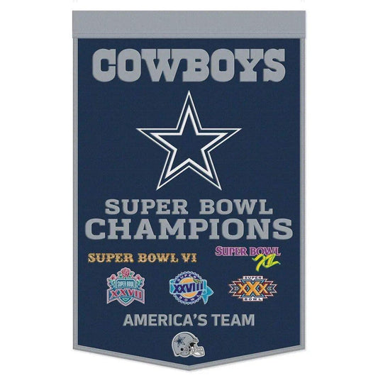 Dallas Cowboys Wool Banner 24x38 Dynasty Champ Design -  ToylandEU™
