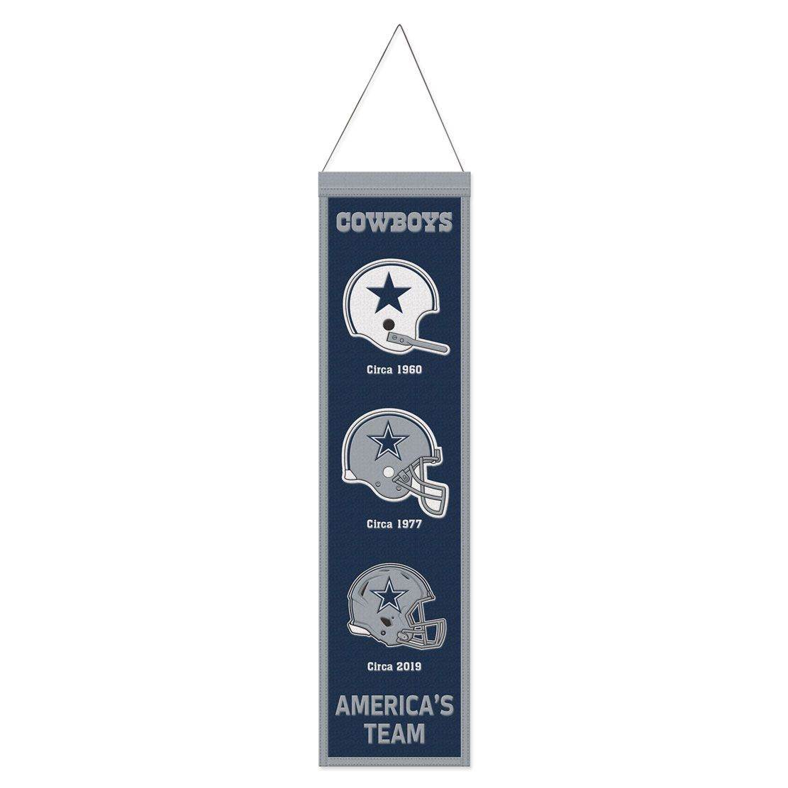Dallas Cowboys Wool Banner 8x32 Heritage Evolution Wincraft - ToylandEU