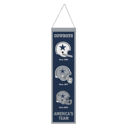 Dallas Cowboys Wool Banner 8x32 Heritage Evolution Wincraft - ToylandEU