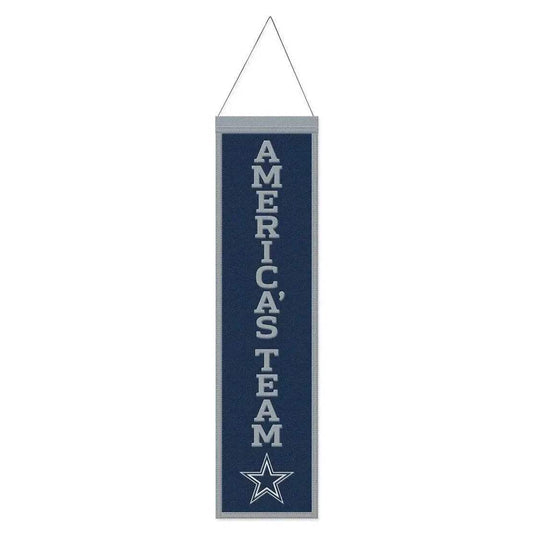 Dallas Cowboys Wool Banner 8x32 Heritage Slogan Wincraft - ToylandEU
