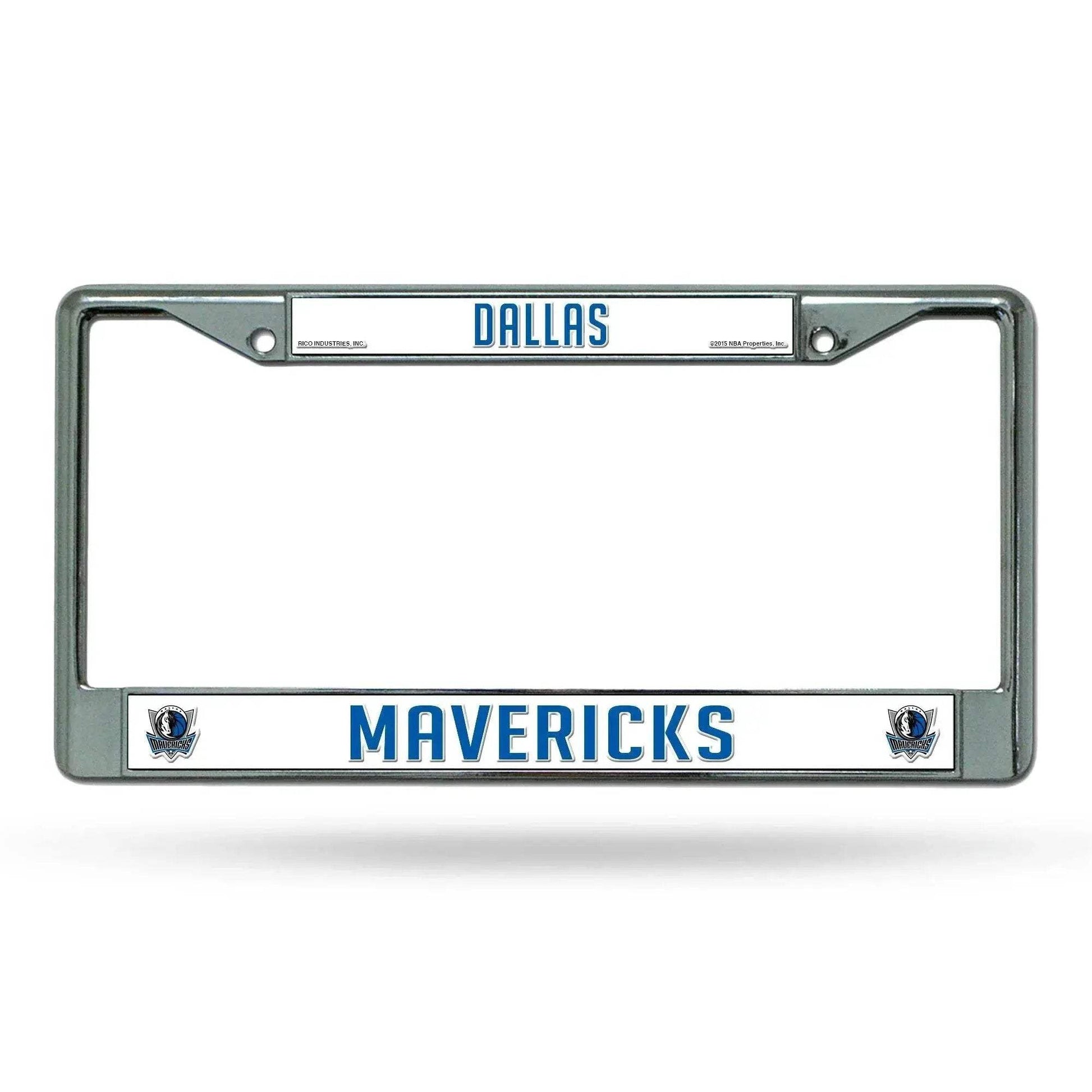 Dallas Mavericks License Plate Frame Chrome - ToylandEU