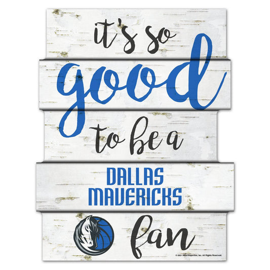 Dallas Mavericks Sign 11x14 Wood Good To Be A Fan Keepsake - ToylandEU
