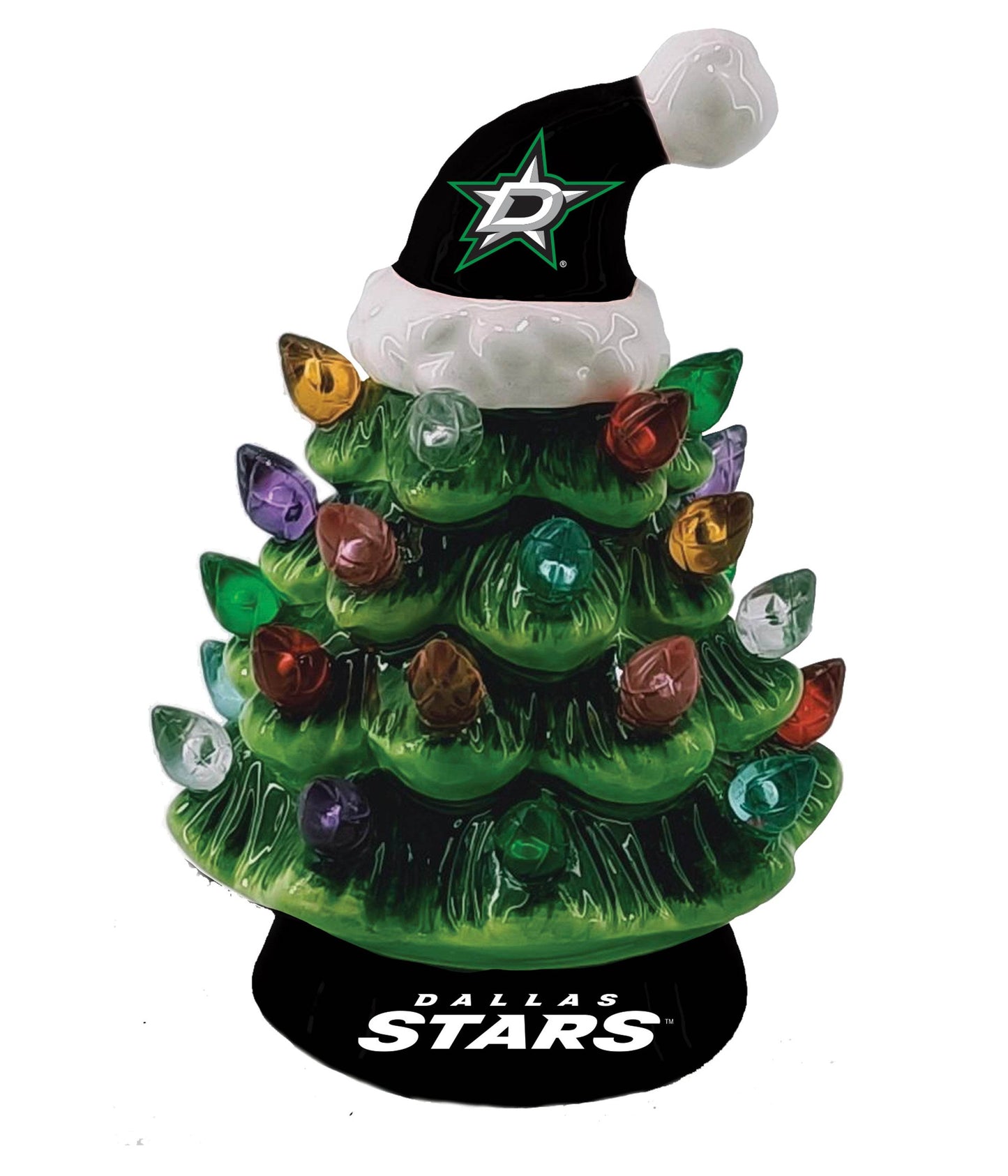 Dallas Stars 4 Inch LED Christmas Tree Tabletop Display - ToylandEU