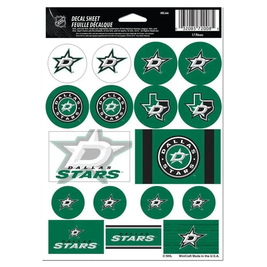  Dallas Stars Premium Vinyl Decal Sheet 5x7 Stickers Pack -  ToylandEU™