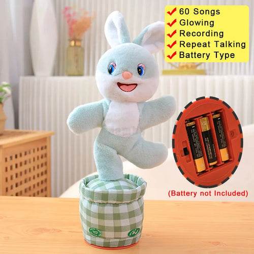 Dancing Cactus Plush Toy - Rechargeable LED Singing & Twisting Fun - ToylandEU