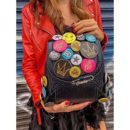 Cruella Buttons Mini Backpack By Danielle Nicole Printed Artwork - ToylandEU