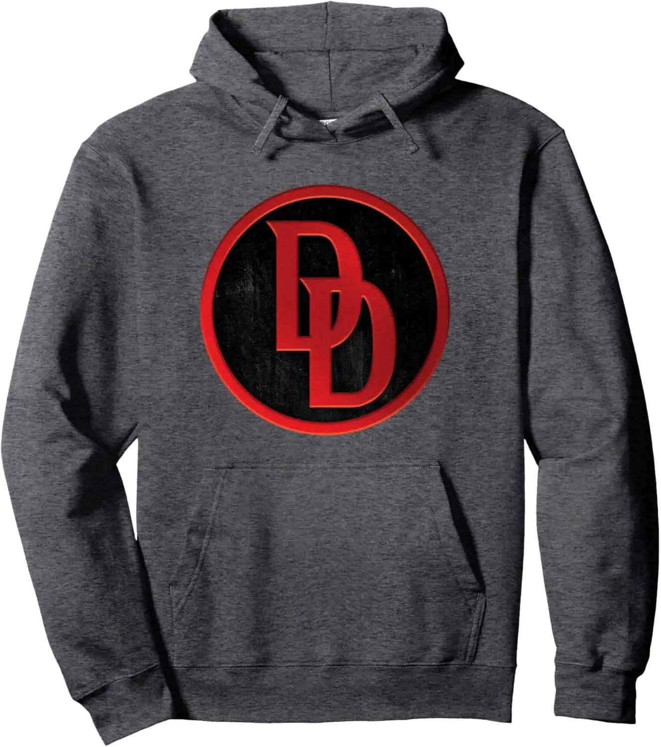 Daredevil Marvel Hoodie Red Cotton Comfort With Black Logo - ToylandEU