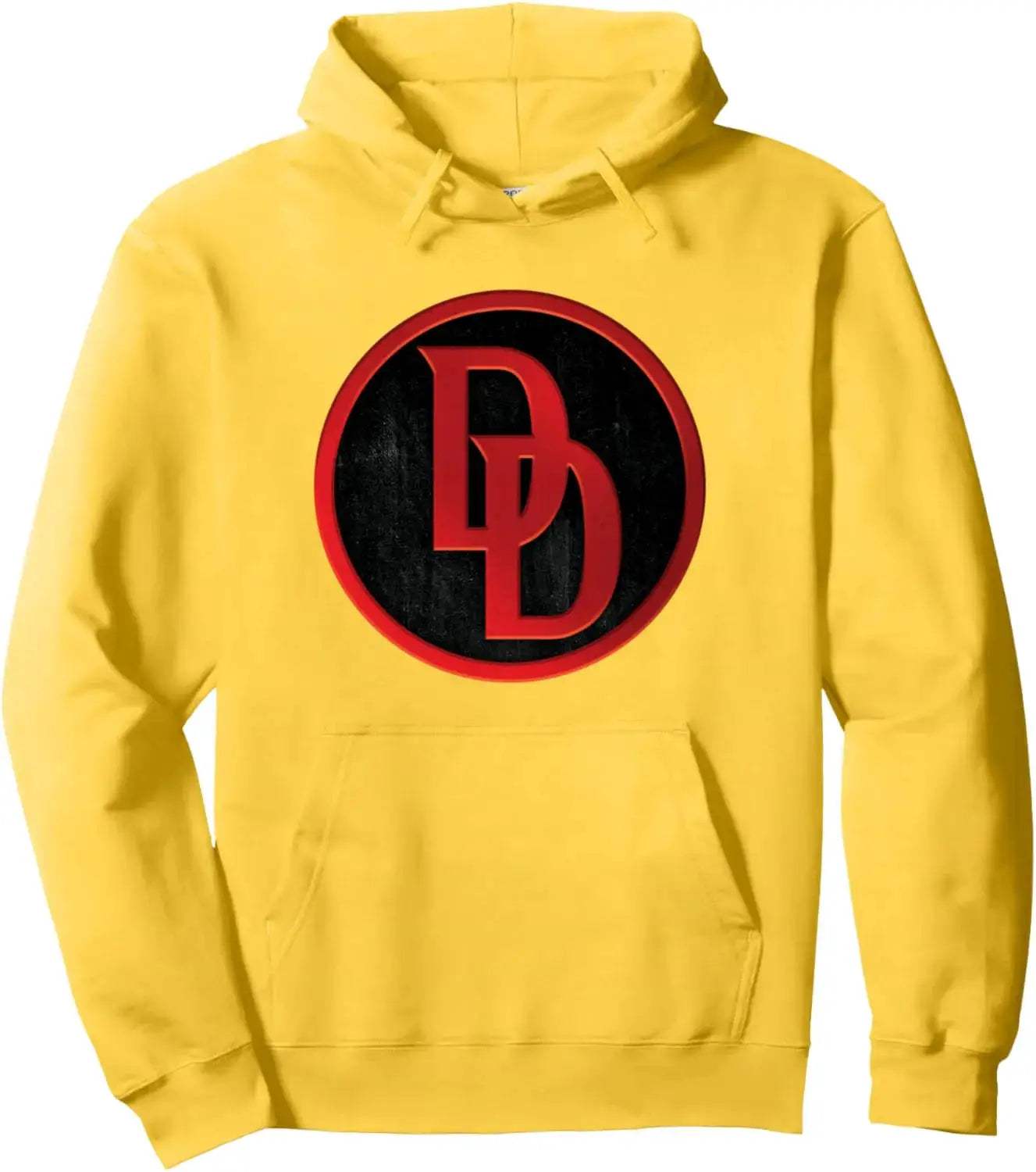 Daredevil Marvel Hoodie Red Cotton Comfort With Black Logo - ToylandEU