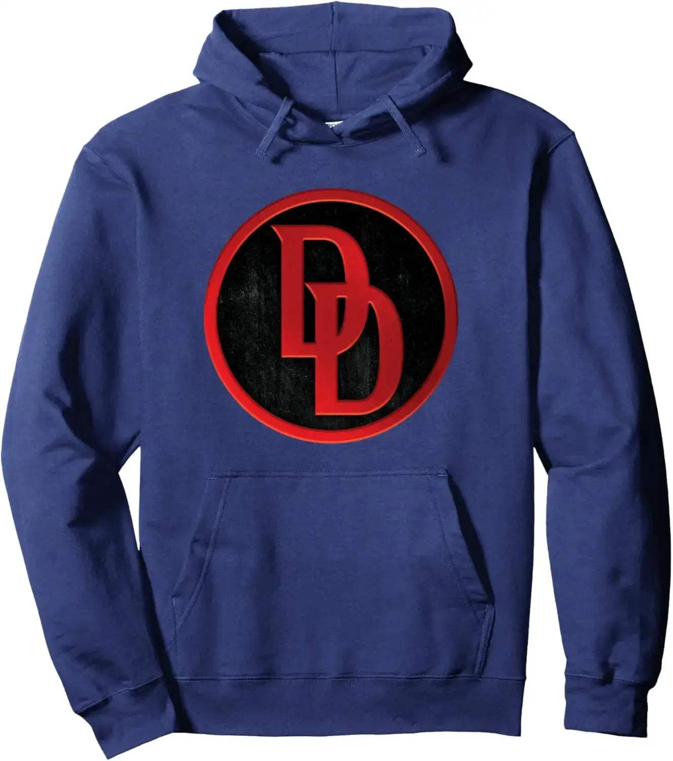 Daredevil Marvel Hoodie Red Cotton Comfort With Black Logo - ToylandEU